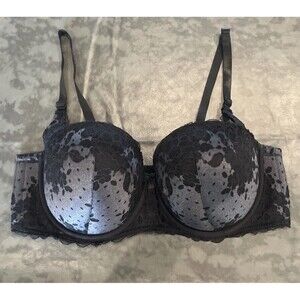 Torrid Padded Underwire 42dd Lace Bra Black Sexy Comfort